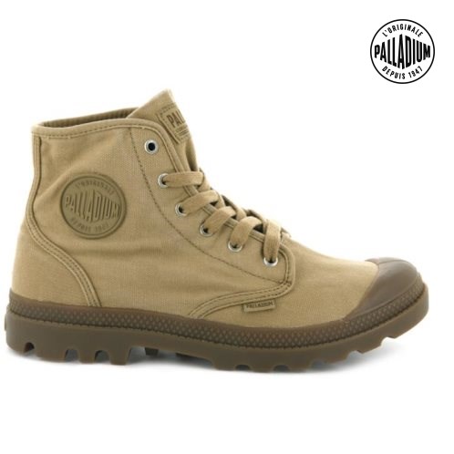 Pánské Boty Palladium Pampa Hi Olivy Zelené | CZ NEC-82M